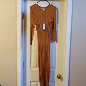 Fitted sweater dress